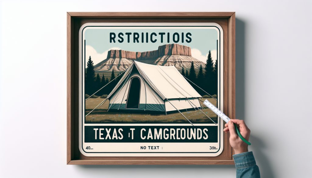 Are There Any Restrictions On Tent Size In Texas Campgrounds?