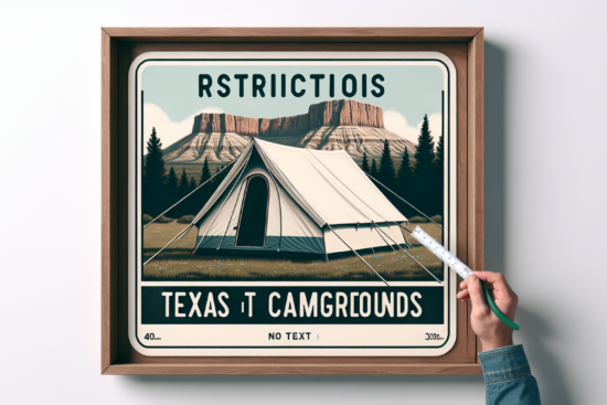 are there any restrictions on tent size in texas campgrounds 4