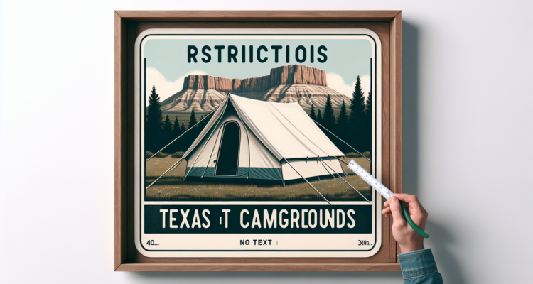 are there any restrictions on tent size in texas campgrounds 4