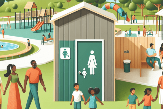 can families easily access restroom and shower facilities at the park 4