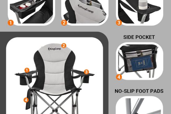 kingcamp lumbar support camping chair review
