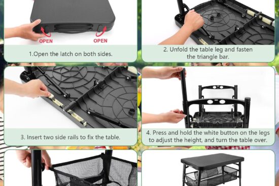 portable folding table review