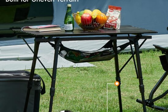 portal camping table foldable portable with adjustable legs review