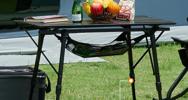 portal camping table foldable portable with adjustable legs review