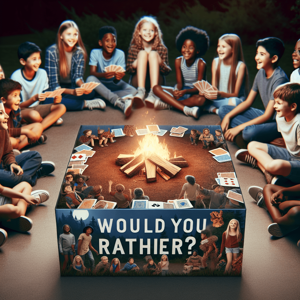 Try Not to Laugh Challenge Would You Rather? Campfire Edition: A Camping-Themed Interactive Family Friendly Question Game for Boys, Girls, Kids, Tweens Teens