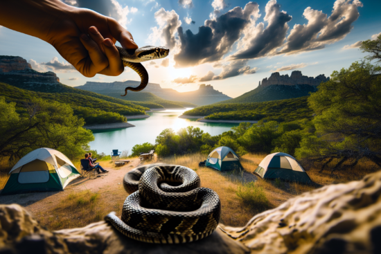 what should i do if i encounter a snake while camping in texas 4