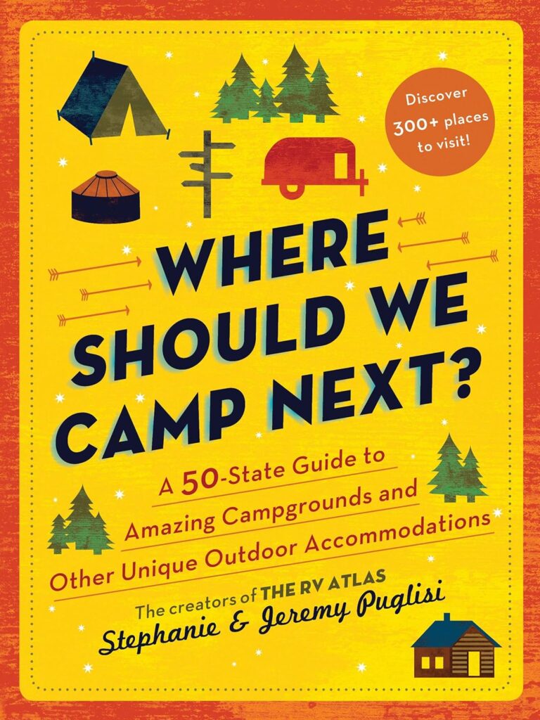 Where Should We Camp Next?: A 50-State Guide to Amazing Campgrounds and Other Unique Outdoor Accommodations (Perfect Christmas Gift for Campers and Outdoorsy People) Paperback – March 2, 2021