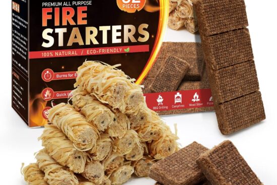 meker fire starters natural fire starters for fireplace campfires fire pit bbq grill wood stove all weather charcoal sta